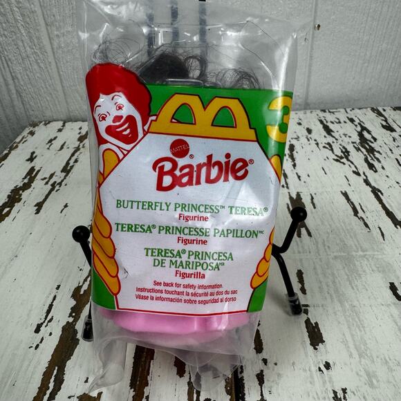 1994 McDonald's Happy Meal BUTTERFLY PRINCESS TERESA BARBIE #3 NOS NIP Vintages - Picture 1 of 3